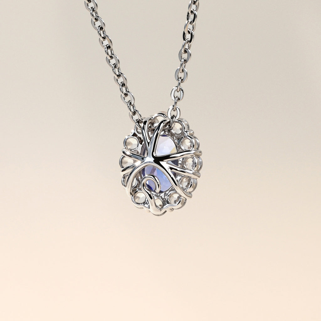 Violet Halo Stud Pendant