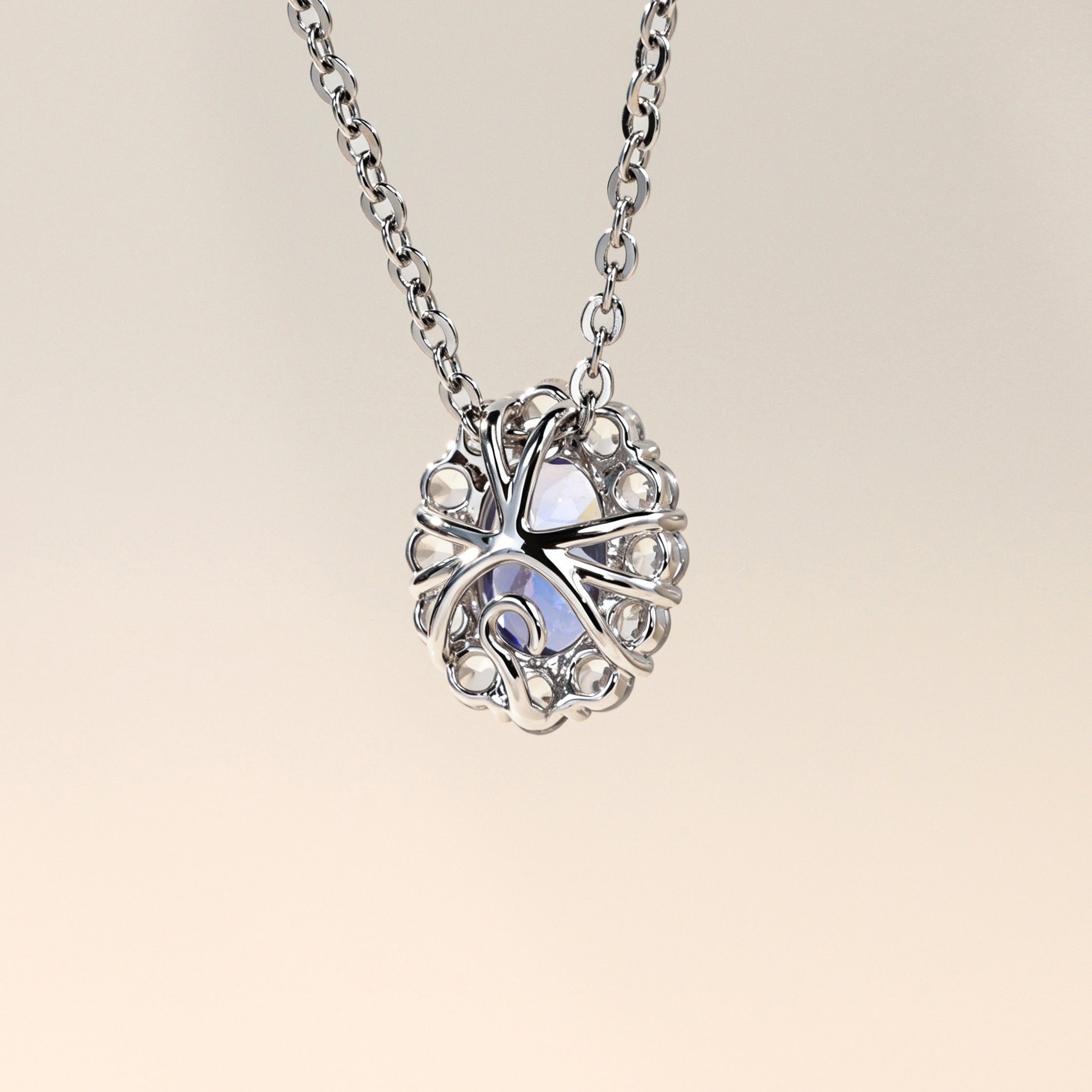 Violet Halo Stud Pendant