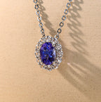 Violet Halo Stud Pendant