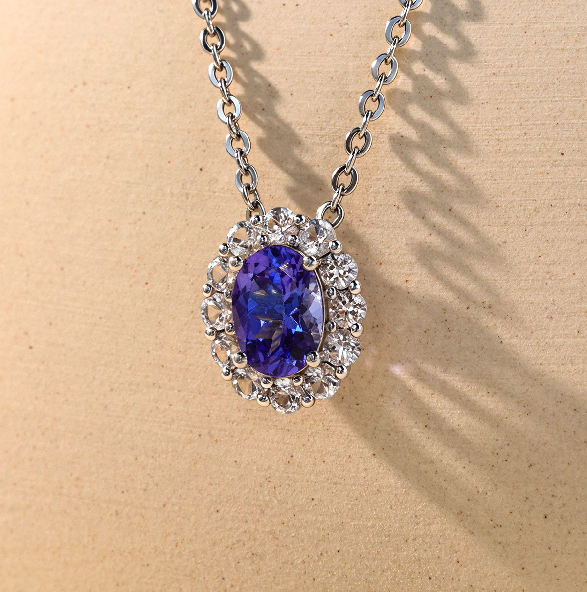 Violet Halo Stud Pendant